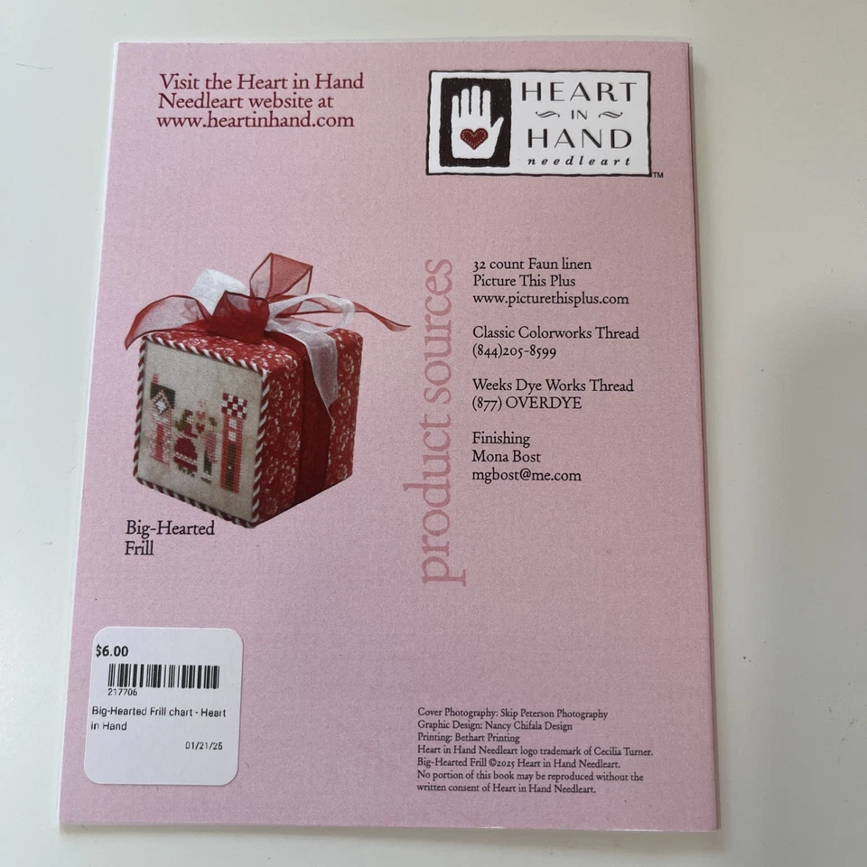 Big Hearted Frill~Heart In Hand Needleart - Image 2 of 2
