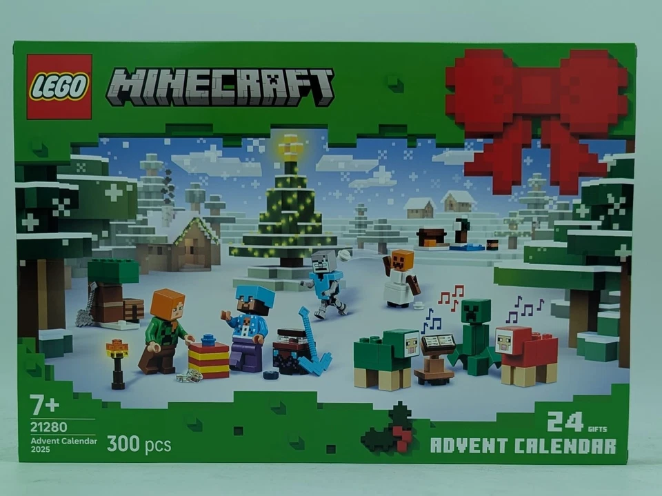 LEGO 21280 Minecraft Adventskalender 2025 Alex Steve ein Creeper Zombie NEU - Bild 4 von 4
