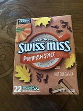 Swiss Miss Pumpkin Spice Hot Cocoa Keurig 22 K-Cups Pods EXP 2026