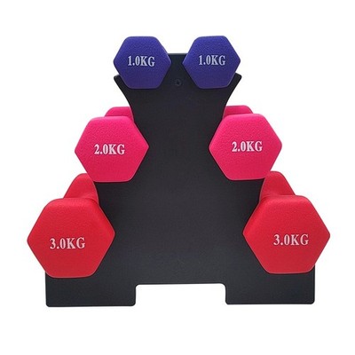 Neopren Hantelset mit Rack 1kg 2kg 3kg Paar Handgewichte Fitness Gym Home