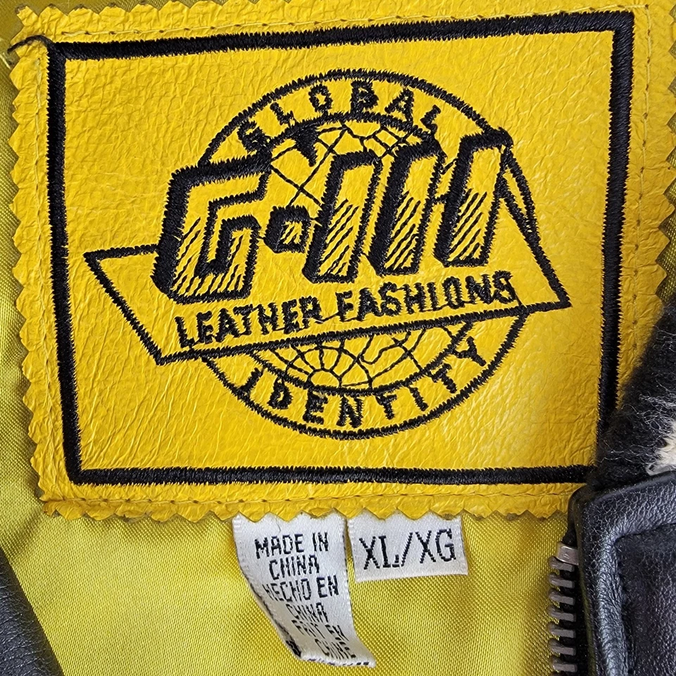 Vintage Rusty Wallace Autographed NASCAR Leather Jacket XL Varsity Bomber - Image 4 of 4