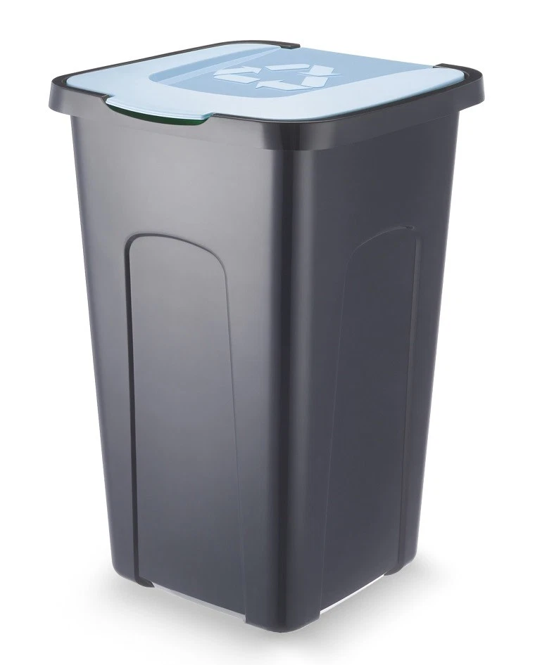 CONTENEUR À DÉCHETS TRIÉS BLEU 50L - CAPACITÉ 100 % - Photo 1/1