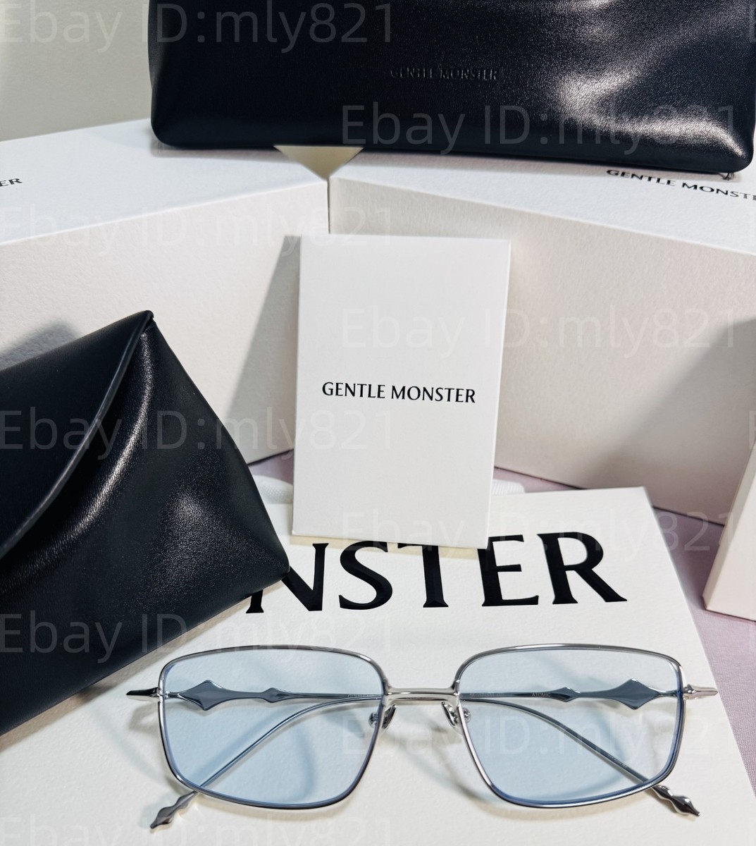 Gentlemonster Sunglasses BOLD - Atomic 02(B) Silver Frame Blue