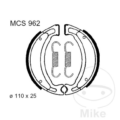 TRW spring brake shoes old: 7379217
