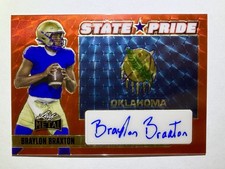 Marketplace image: 2024 Leaf Metal State Pride BRAYLON BRAXTON Auto Superfractor 1/1 Autograph OK