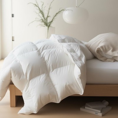 Maple&Stone California King Feather Down King, White/All Season 