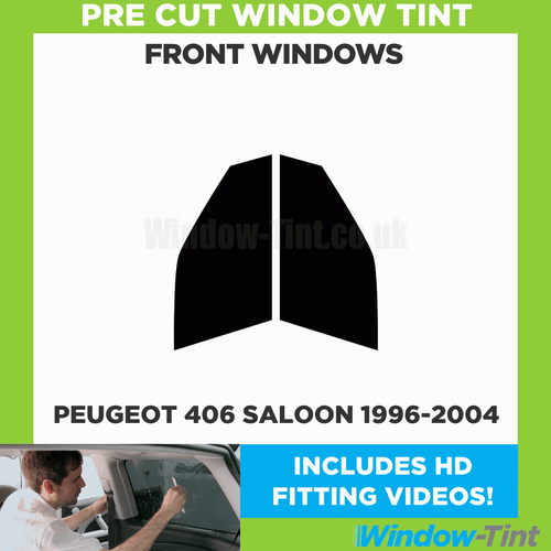 Chameleon Tint For Peugeot 406 4-door Saloon 1996-2004 Pre Cut Front Legal - Picture 5 of 8