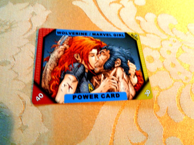 MARVEL RECHARGE CCG POWER CARD WOLVERINE MARVEL GIRL 123/250 SERIE 2