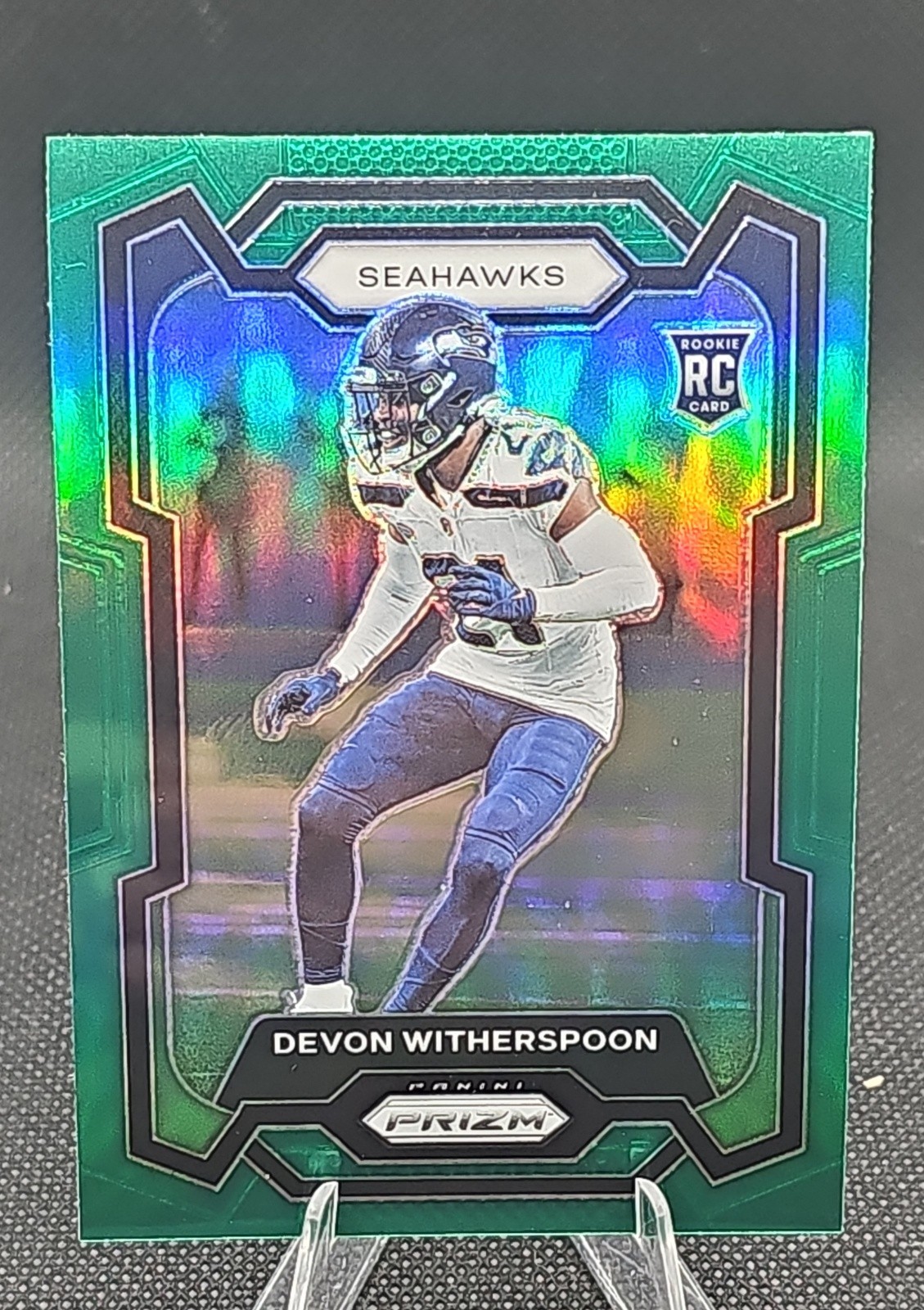 2023 Panini Prizm - Rookies Devon Witherspoon #389 Green Prizm (RC)