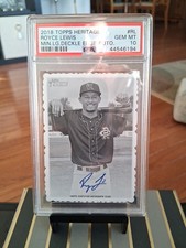 2018 Topps Heritage Royce Lewis Min.lgdeckle Edge Auto Psa 10