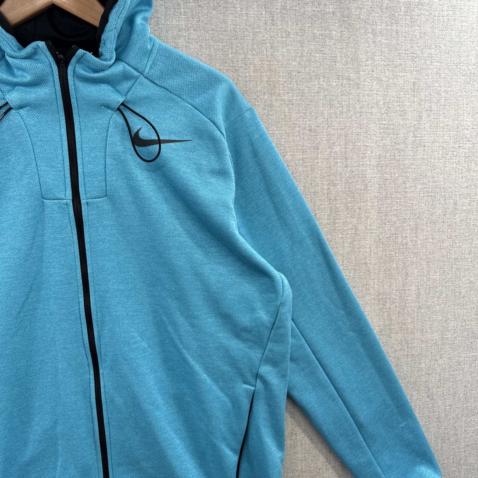 SACAI X NIKE Giacca Nike Golf Therma Fit grande blu full zip tasche foderata in pile outdoor