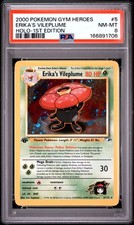 2000 POKEMON GYM HEROES HOLO-1ST EDITION #5 ERIKA'S VILEPLUME PSA 8 on eBay