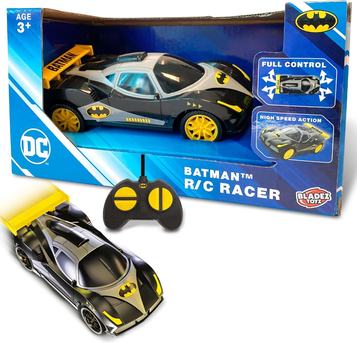 Bladez Batman Remote Control Car 1:28 Scale RC Car Racer Full Function 3+ New