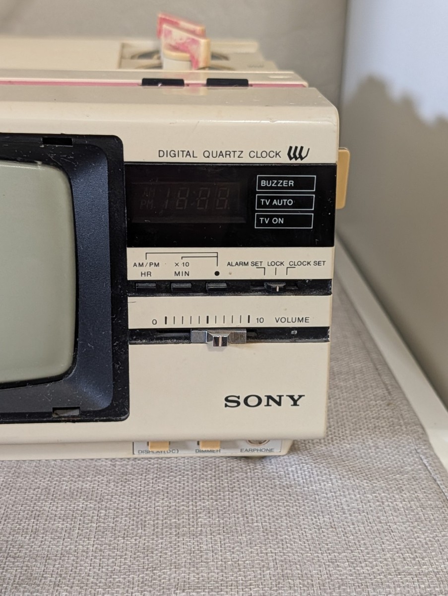 Vintage 1977 Sony Model TV-513 Transistor Micro TV Rare Pink White