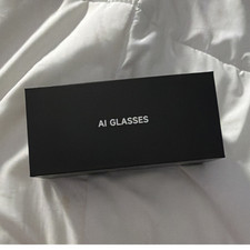 AI Glasses Bluetooth Smart Glasses Black Frame w/ Box USB Cable Manual