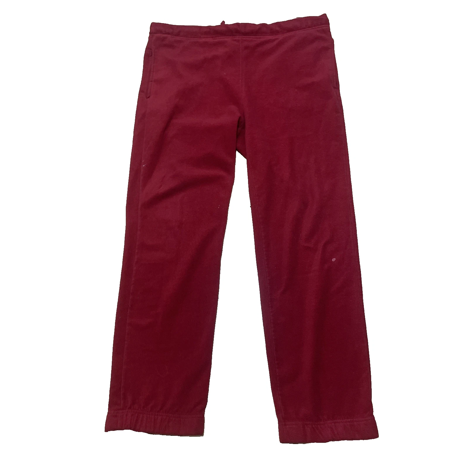 Foot Locker Y2k Fleece Pants Men M 38x30 Warm Base Layer Gym Lounge Faded Grunge