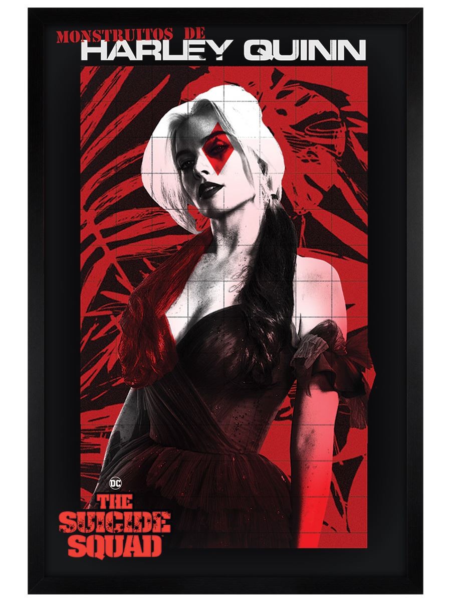 The Suicide Squad (Harley Quinn) Maxi Poster - Black Wooden Framed