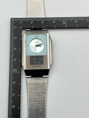 CASIO FILM WATCH ステンレス CASIO Film Watch PELA FS-104 Vintage Ana-Digi Quartz Japan Rare