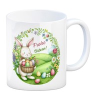 Osterhase Kaffeebecher Mit Spruch Frohe Ostern
