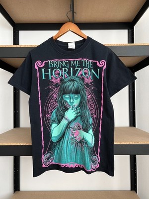 Vintage 2011 Bring Me the Horizon Emo Rock Band Black T-shirt Sz S