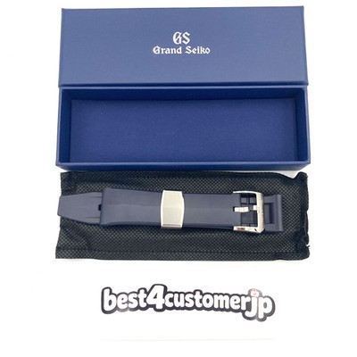Grand Seiko Rubber Watch Strap 22mm Evolution 9 Navy Blue w/Box From Japan NEW