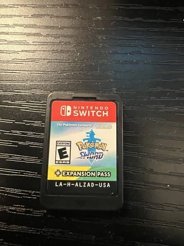 Pokemon Sword + Expansion Pass - Nintendo Switch Cartridge- Tested