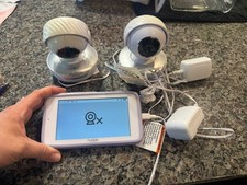 Hubble Connected Nursery Pal Deluxe Twin Wireless Baby Monitor 2-Camera Units