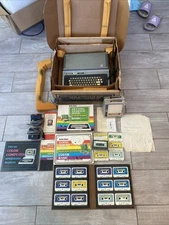 vintage radio shack trs-80 With Manuals And Games As Is Not Tested 