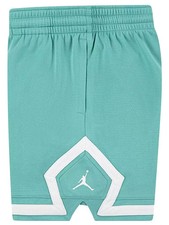 Nike JORDAN Youth Girl's Basketball Shorts Dri-Fit Diamond Teal Jumpman Large