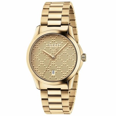 Gucci YA126461 G-timeless 38mm Gold-tone Stainless Steel Bracelet