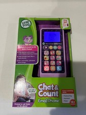 Leap Frog Chat Count Emoji Phone Purple 50 Activities Phrases Songs Numbers