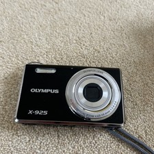 Olympus Digital Camera X-925 12.0MP Black Tested With Battery, Charger & XD card