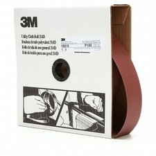 3M 19819 Abrasive Utility Roll Grit P180 NEW