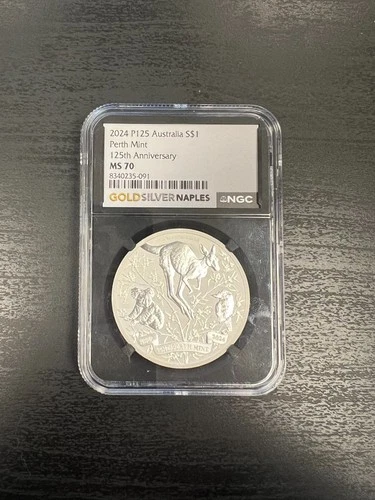 2024 P125 Australia S$1 Perth Mint 125th Anniversary MS 70 NGC