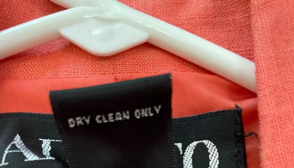 Blazer Mujer Coral Lino Talla 6 Clásico Preppy Sofisticado Foto 4 de 4