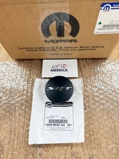 SRT CENTER CAP for 2015-2026 Dodge Charger Challenger SATIN BLACK MOPAR OEM NEW
