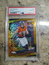 2025 Prizm Bo Nix Gold Shimmer PSA 10