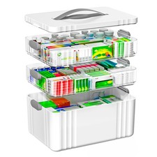 Medicine Storage Box 3 Layer Medicine Box Medication Storage Box with Portable