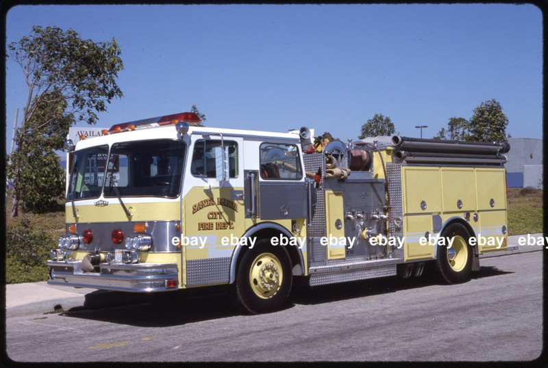 Santa Maria CA 1984 Spartan HiTech pumper Fire Apparatus Slide