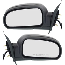 Mirrors For 2002-2009 Chevrolet Trailblazer L R Power Heated Textured 1st Design