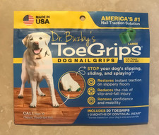 Dr. Buzby's Toe Nail Grips Dogs Instant Traction size Large Brand New