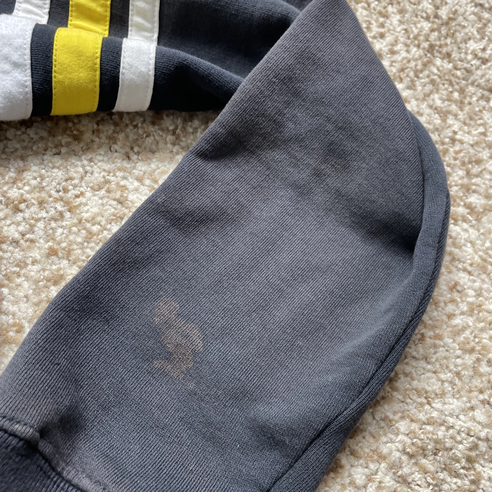 Felpa con cappuccio zip intera Precisport Valentino Rossi VR46 nera e gialla uomo XL macchie