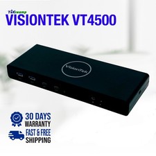 VisionTek VT4500 Universal Dual 4K Docking Station USB-C DisplayLink 12-in-1