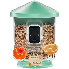 Smart Bird Feeder with 2K HD Camera, AI Bird Species Identification, Solar-Power