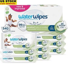 Sensitive Baby Toddler Wipes Plant Based Gentle Clean 540 Count Eczema Safe New