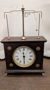 Vintage Horolovar Jerome & Co Flying Pendulum Clock PAT OCT 9th 1883 PartsRepair