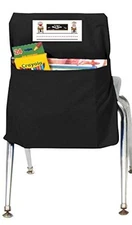  12" Student Chair for Classrooms, Black - Perfect Over the Storage Pocket