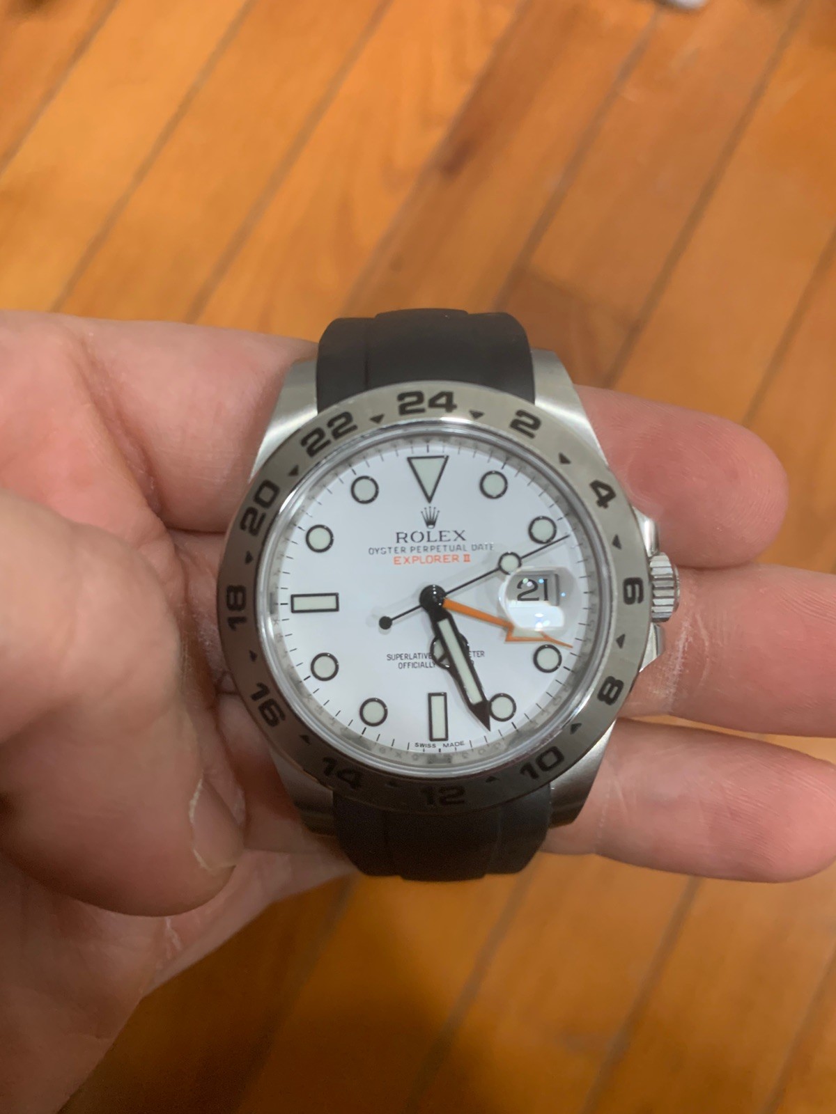 Rolex Explorer II 42mm 216570 White Dial Stainless Steel 