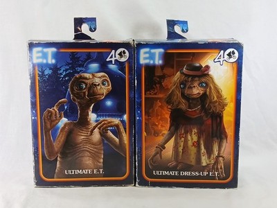 NECA Ultimate E.T. & DRESS UP E.T. Action Figure Lot Steven Spielberg NEW 