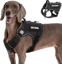 Tactical Dog Harness for Large Dogs,No Pull Military Dog Vest with Handle,Reflec